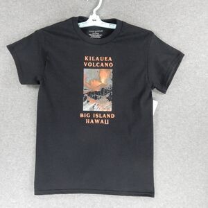 Hawaii Volcano Mens TShirt Small Black Kilauea Big Island Lava HI Kona Marlin